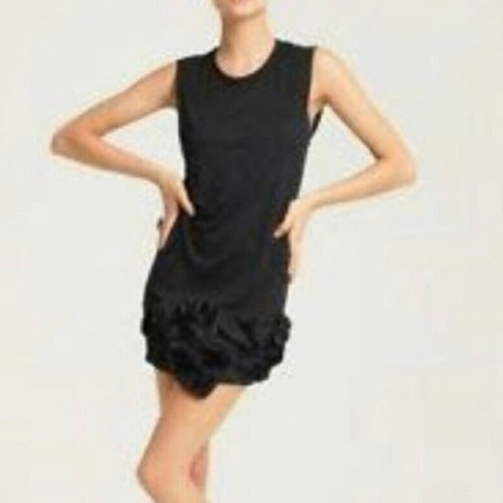 BCBGMaxAzria Miranda Tunic Dress Ruffle Bottom - Picture 2 of 9